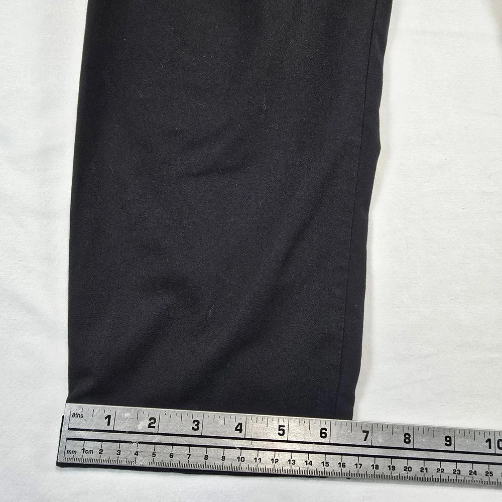 Zara Trafaluc Black Tapered Trousers Striped Elastic Waist Pants Womens Size M